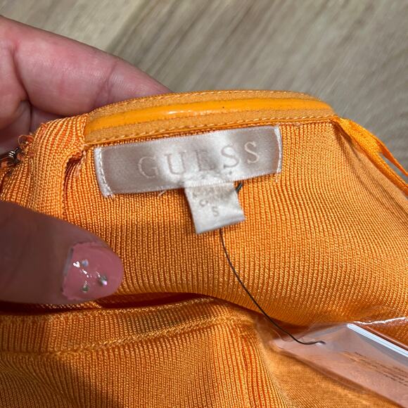 GUESS Women's Kismet Mirage Strapless Minidress Size S In Sun Stone - Picture 14 of 15